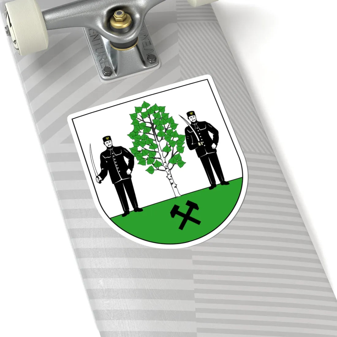 POL Brzeziny Śląskie dzielnica Piekar Śląskich COA (Poland) (Coat of Arms) STICKER Vinyl Kiss-Cut Decal - The Sticker Space