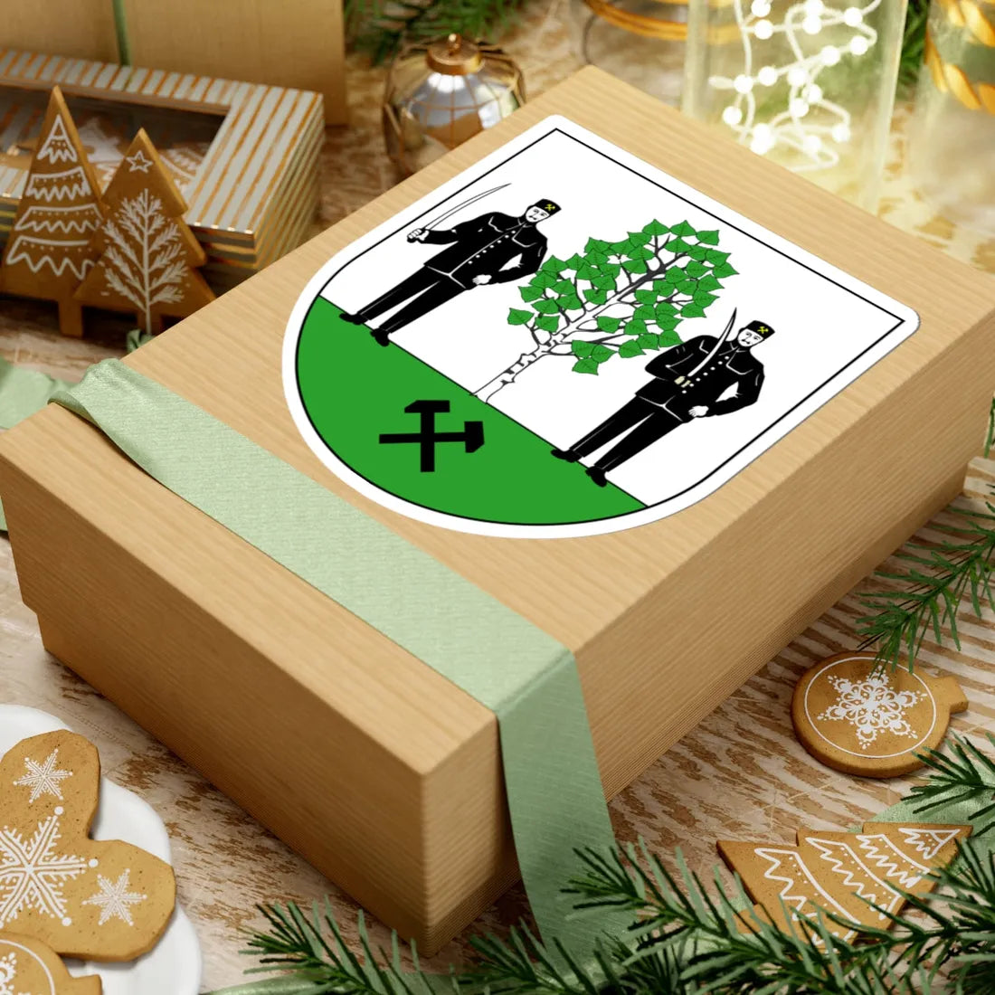 POL Brzeziny Śląskie dzielnica Piekar Śląskich COA (Poland) (Coat of Arms) STICKER Vinyl Kiss-Cut Decal - The Sticker Space