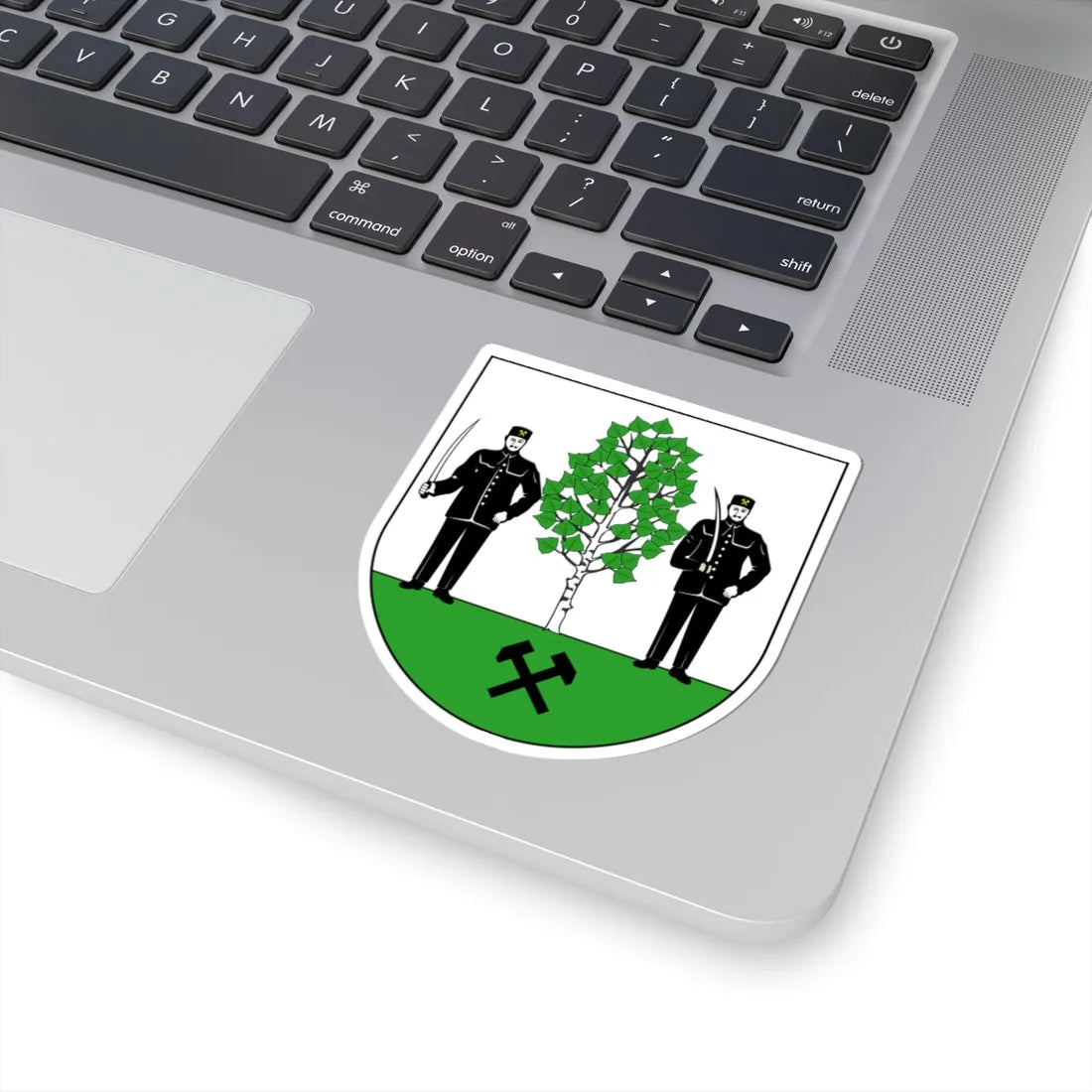 POL Brzeziny Śląskie dzielnica Piekar Śląskich COA (Poland) (Coat of Arms) STICKER Vinyl Kiss-Cut Decal - The Sticker Space