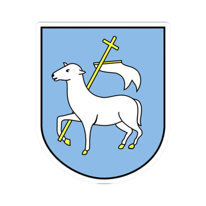 POL Brzozowice COA (Poland) (Coat of Arms) STICKER Vinyl Kiss-Cut Decal 2 Inch White - The Sticker Space