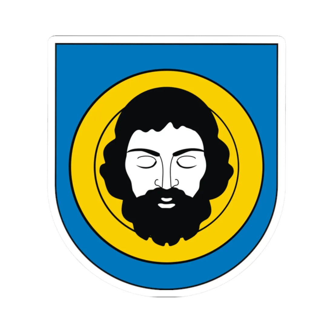 POL Brzozów COA (Poland) (Coat of Arms) STICKER Vinyl Kiss-Cut Decal 2 Inch White - The Sticker Space