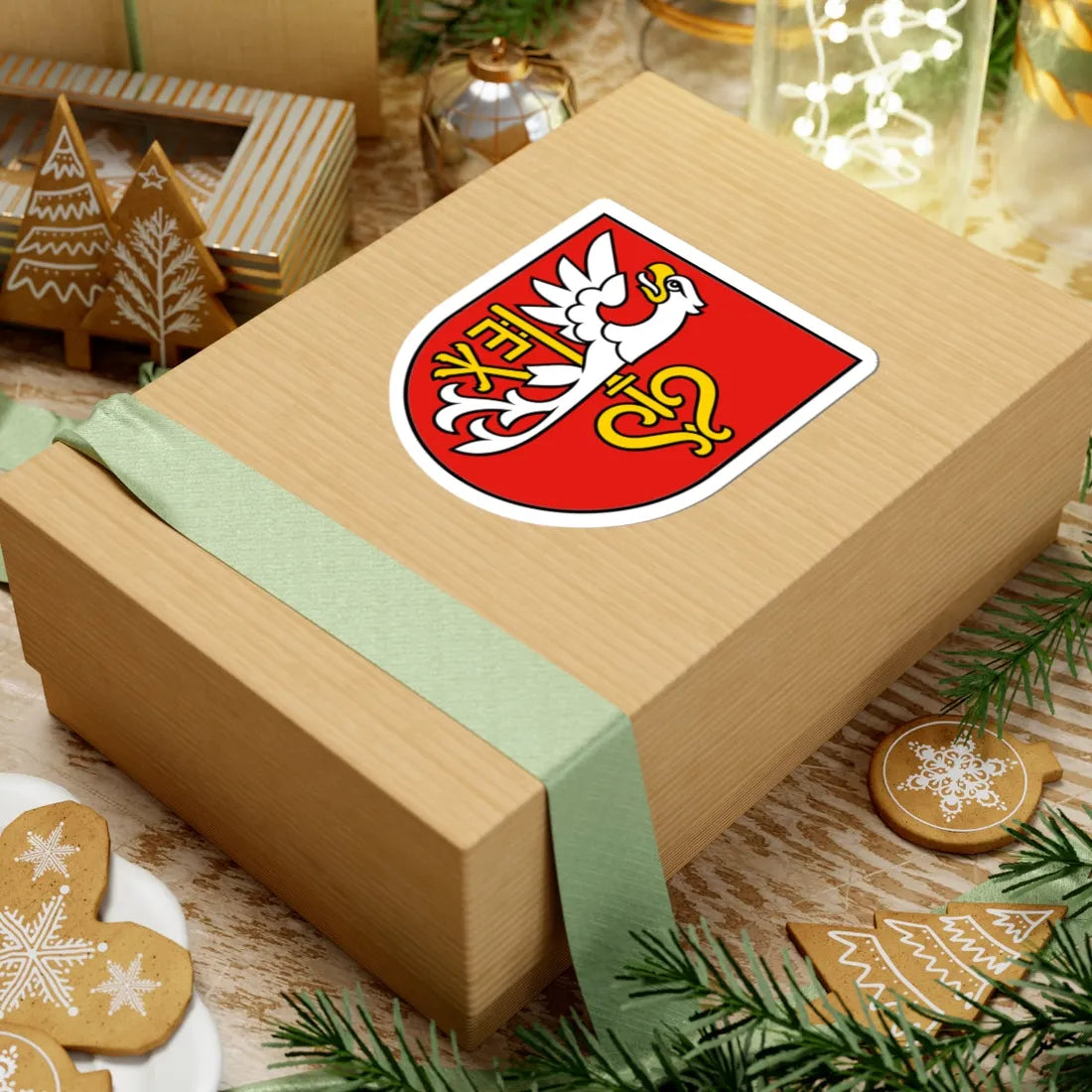 POL Budzyń COA (Poland) (Coat of Arms) STICKER Vinyl Kiss-Cut Decal - The Sticker Space