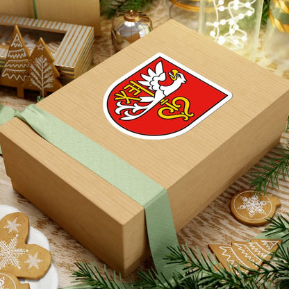 POL Budzyń COA (Poland) (Coat of Arms) STICKER Vinyl Kiss-Cut Decal - The Sticker Space