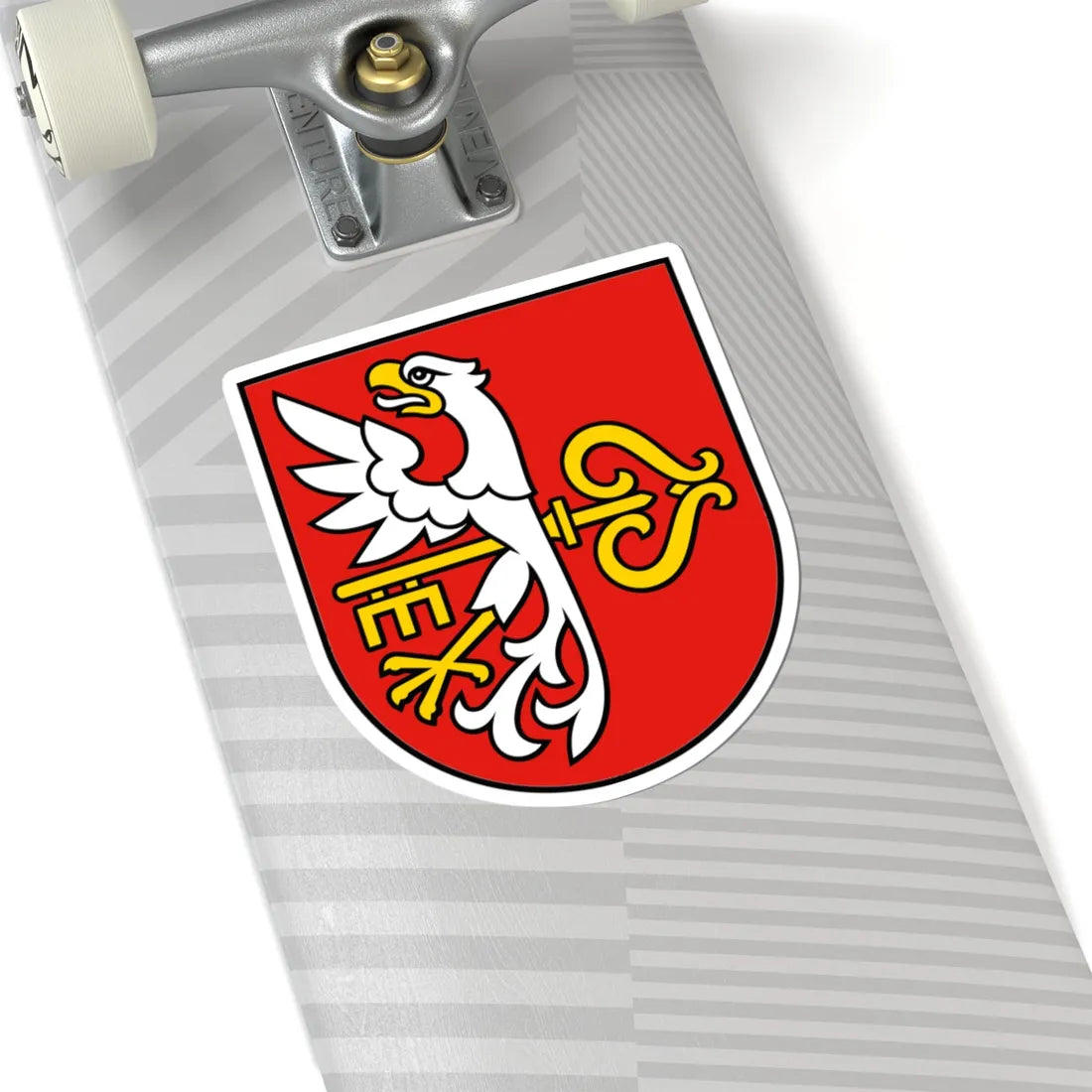 POL Budzyń COA (Poland) (Coat of Arms) STICKER Vinyl Kiss-Cut Decal - The Sticker Space