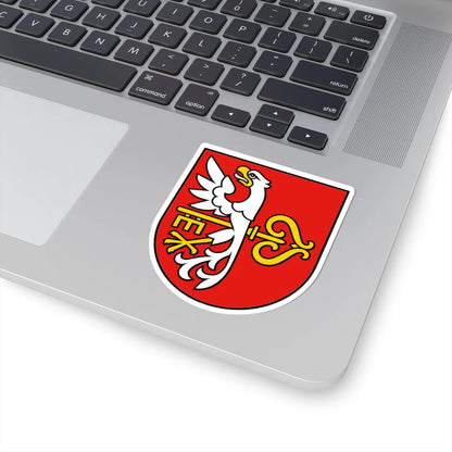 POL Budzyń COA (Poland) (Coat of Arms) STICKER Vinyl Kiss-Cut Decal - The Sticker Space