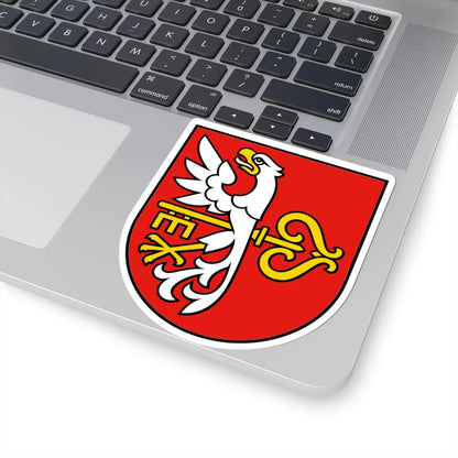 POL Budzyń COA (Poland) (Coat of Arms) STICKER Vinyl Kiss-Cut Decal - The Sticker Space