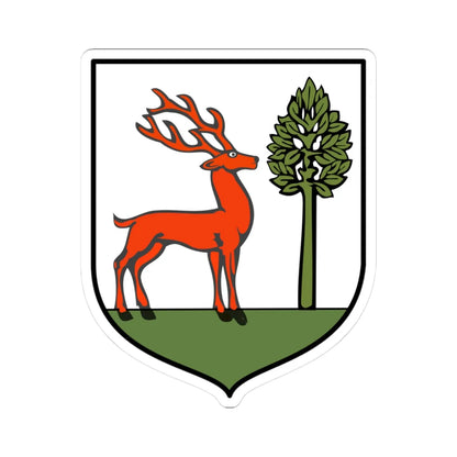 POL Bukowsko COA old (Poland) (Coat of Arms) STICKER Vinyl Kiss-Cut Decal 3 Inch White - The Sticker Space