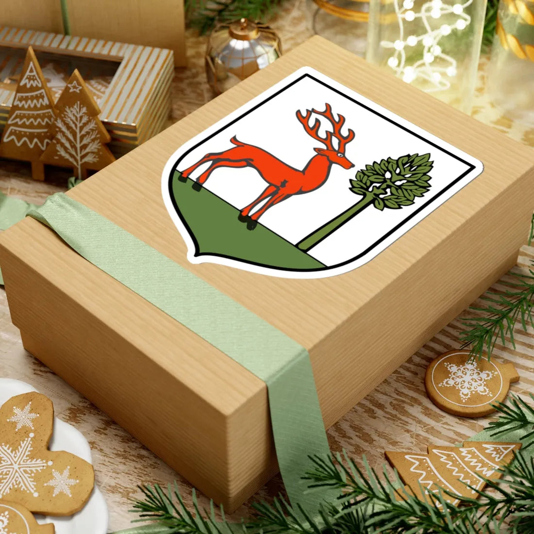 POL Bukowsko COA old (Poland) (Coat of Arms) STICKER Vinyl Kiss-Cut Decal - The Sticker Space