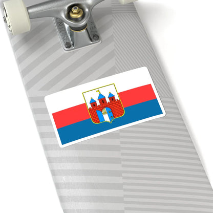 POL Bydgoszcz flag (Poland) STICKER Vinyl Kiss-Cut Decal - The Sticker Space