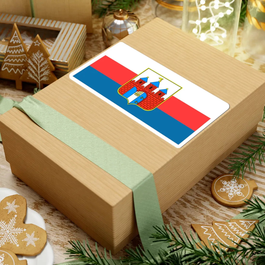 POL Bydgoszcz flag (Poland) STICKER Vinyl Kiss-Cut Decal - The Sticker Space