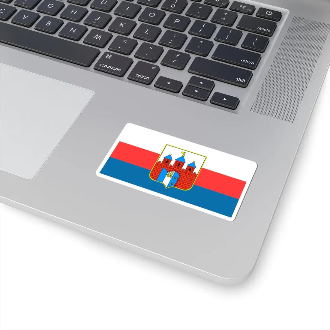POL Bydgoszcz flag (Poland) STICKER Vinyl Kiss-Cut Decal - The Sticker Space