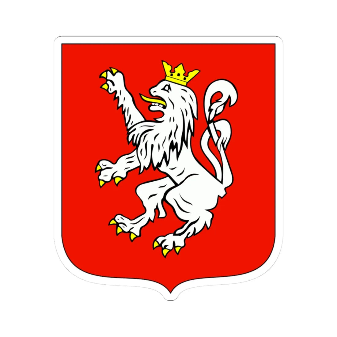 POL Bystrzyca Kłodzka alt COA (Poland) (Coat of Arms) STICKER Vinyl Kiss-Cut Decal 3 Inch White - The Sticker Space