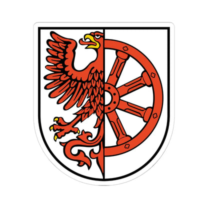 POL Cedynia COA 1 (Poland) (Coat of Arms) STICKER Vinyl Kiss-Cut Decal 6 Inch White - The Sticker Space