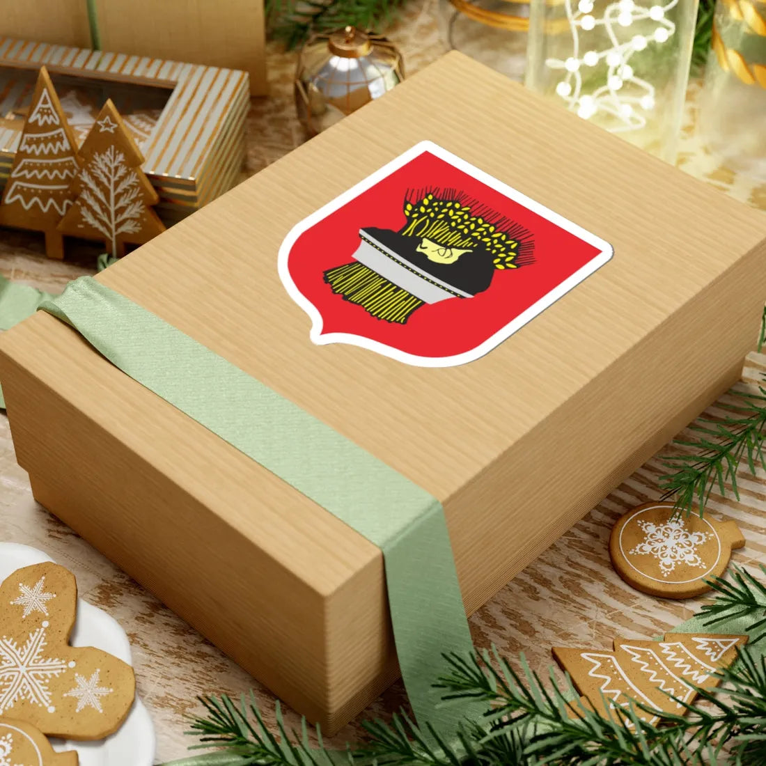 POL Cegłów COA (Poland) (Coat of Arms) STICKER Vinyl Kiss-Cut Decal - The Sticker Space