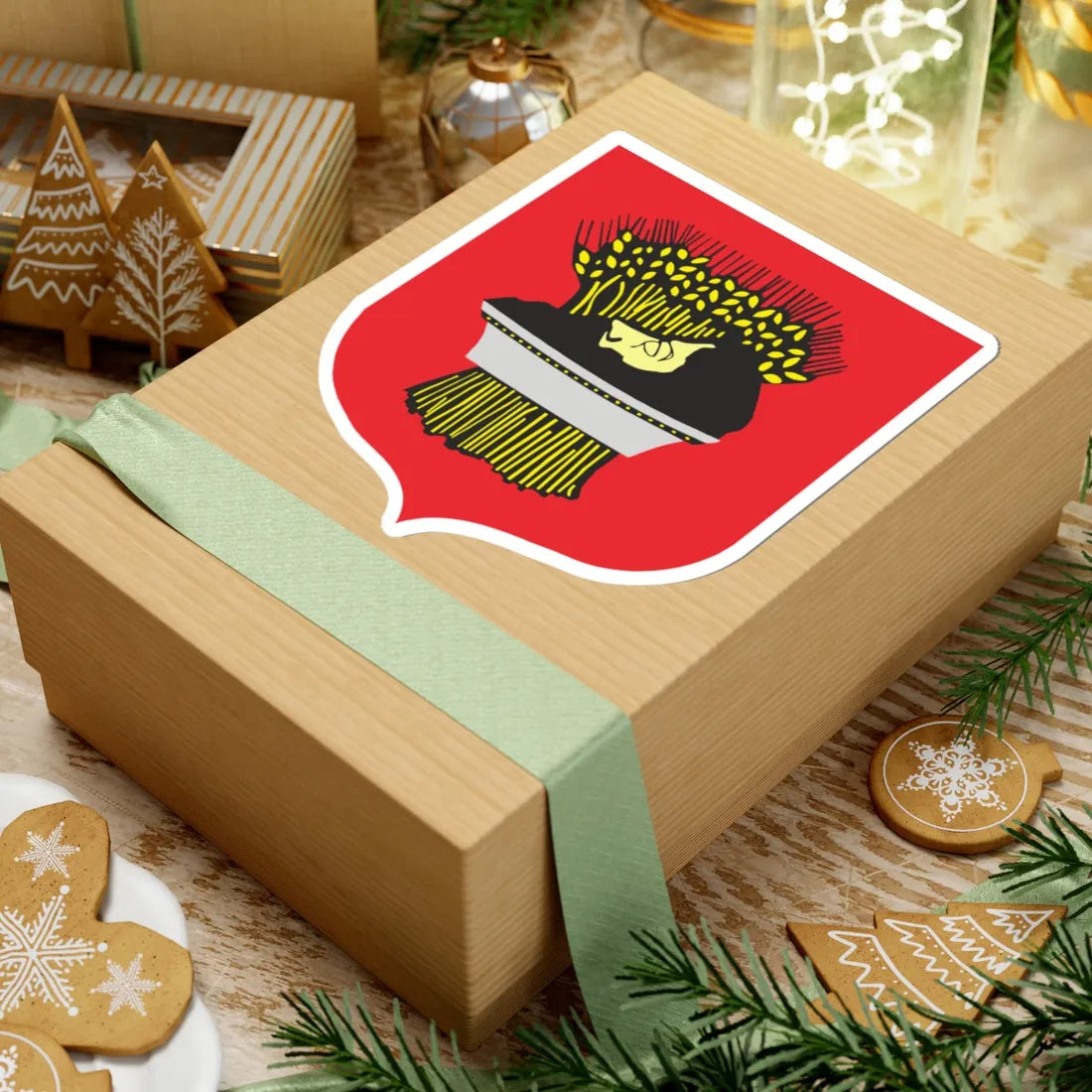 POL Cegłów COA (Poland) (Coat of Arms) STICKER Vinyl Kiss-Cut Decal - The Sticker Space