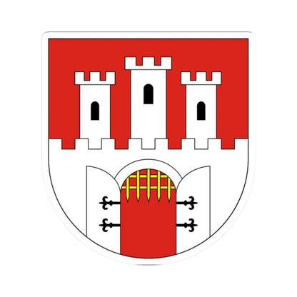 POL Chęciny COA (Poland) (Coat of Arms) STICKER Vinyl Kiss-Cut Decal 2 Inch White - The Sticker Space