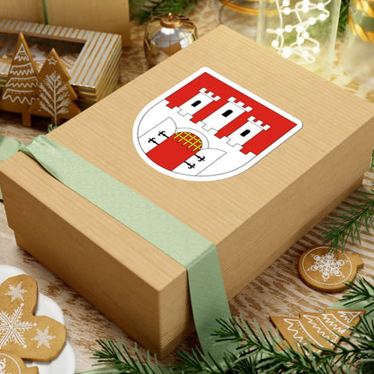 POL Chęciny COA (Poland) (Coat of Arms) STICKER Vinyl Kiss-Cut Decal - The Sticker Space