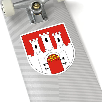 POL Chęciny COA (Poland) (Coat of Arms) STICKER Vinyl Kiss-Cut Decal - The Sticker Space