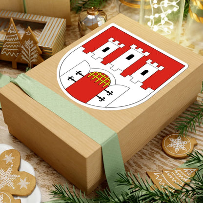 POL Chęciny COA (Poland) (Coat of Arms) STICKER Vinyl Kiss-Cut Decal - The Sticker Space