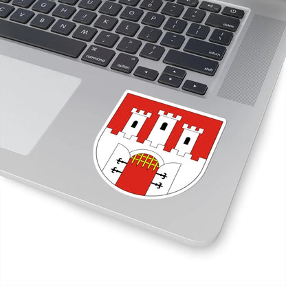 POL Chęciny COA (Poland) (Coat of Arms) STICKER Vinyl Kiss-Cut Decal - The Sticker Space
