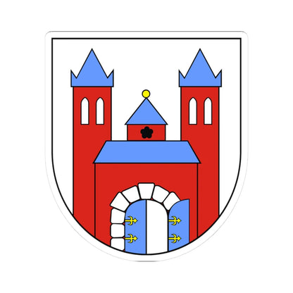 POL Chełmża COA (Poland) (Coat of Arms) STICKER Vinyl Kiss-Cut Decal 3 Inch White - The Sticker Space