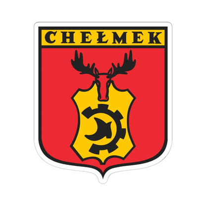 POL Chełmek COA (Poland) (Coat of Arms) STICKER Vinyl Kiss-Cut Decal 6 Inch White - The Sticker Space