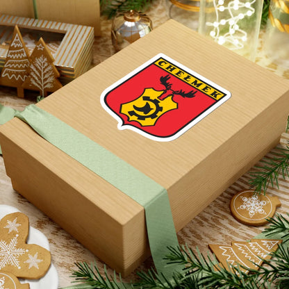 POL Chełmek COA (Poland) (Coat of Arms) STICKER Vinyl Kiss-Cut Decal - The Sticker Space