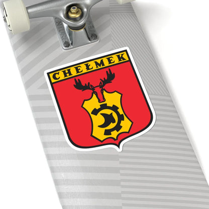 POL Chełmek COA (Poland) (Coat of Arms) STICKER Vinyl Kiss-Cut Decal - The Sticker Space
