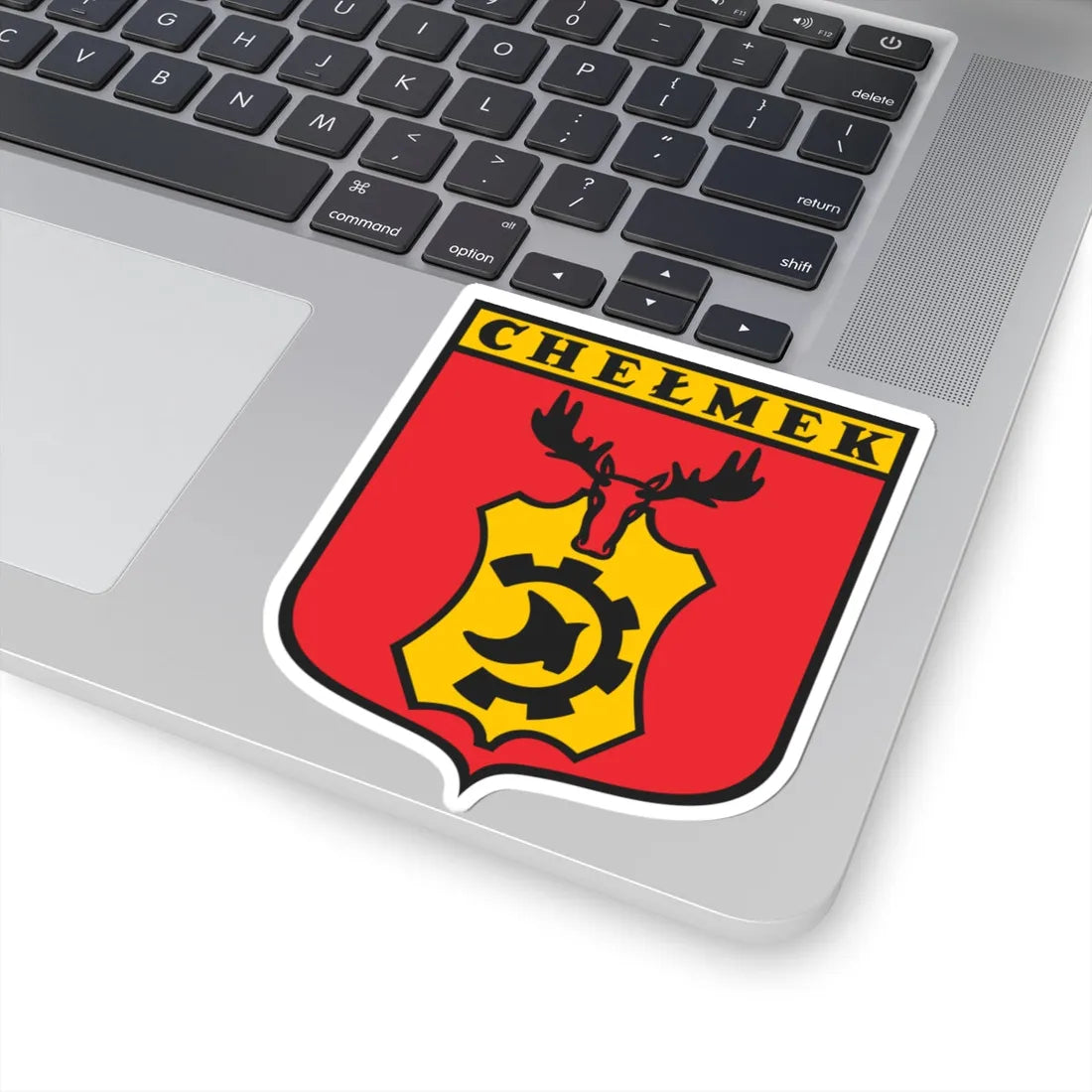 POL Chełmek COA (Poland) (Coat of Arms) STICKER Vinyl Kiss-Cut Decal - The Sticker Space