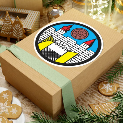 POL Chocianów COA (Poland) (Coat of Arms) STICKER Vinyl Kiss-Cut Decal - The Sticker Space