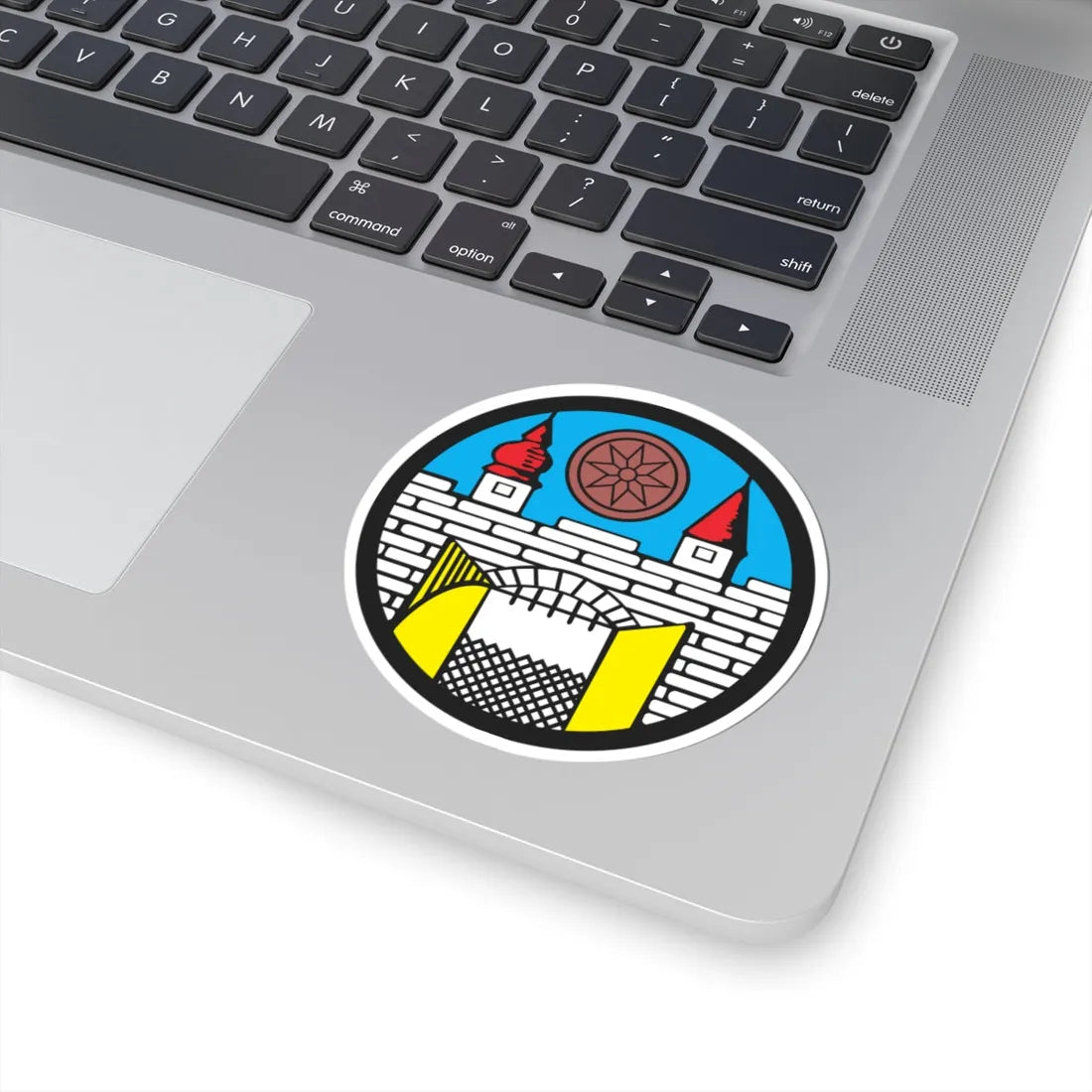 POL Chocianów COA (Poland) (Coat of Arms) STICKER Vinyl Kiss-Cut Decal - The Sticker Space