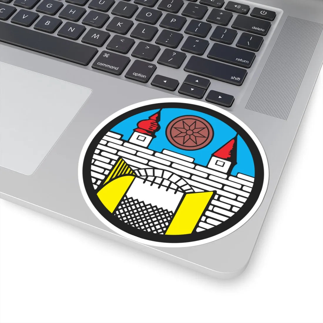 POL Chocianów COA (Poland) (Coat of Arms) STICKER Vinyl Kiss-Cut Decal - The Sticker Space