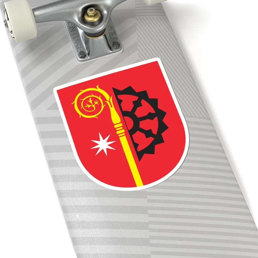 POL Chociwel COA (Poland) (Coat of Arms) STICKER Vinyl Kiss-Cut Decal - The Sticker Space