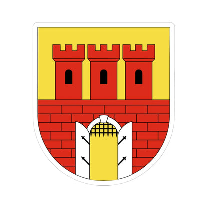 POL Chodzież COA (Poland) (Coat of Arms) STICKER Vinyl Kiss-Cut Decal 4 Inch White - The Sticker Space