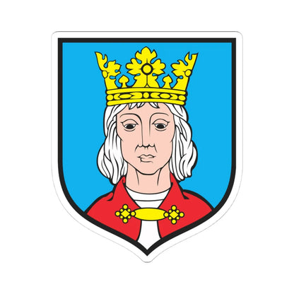 POL Chojna COA (Poland) (Coat of Arms) STICKER Vinyl Kiss-Cut Decal 4 Inch White - The Sticker Space