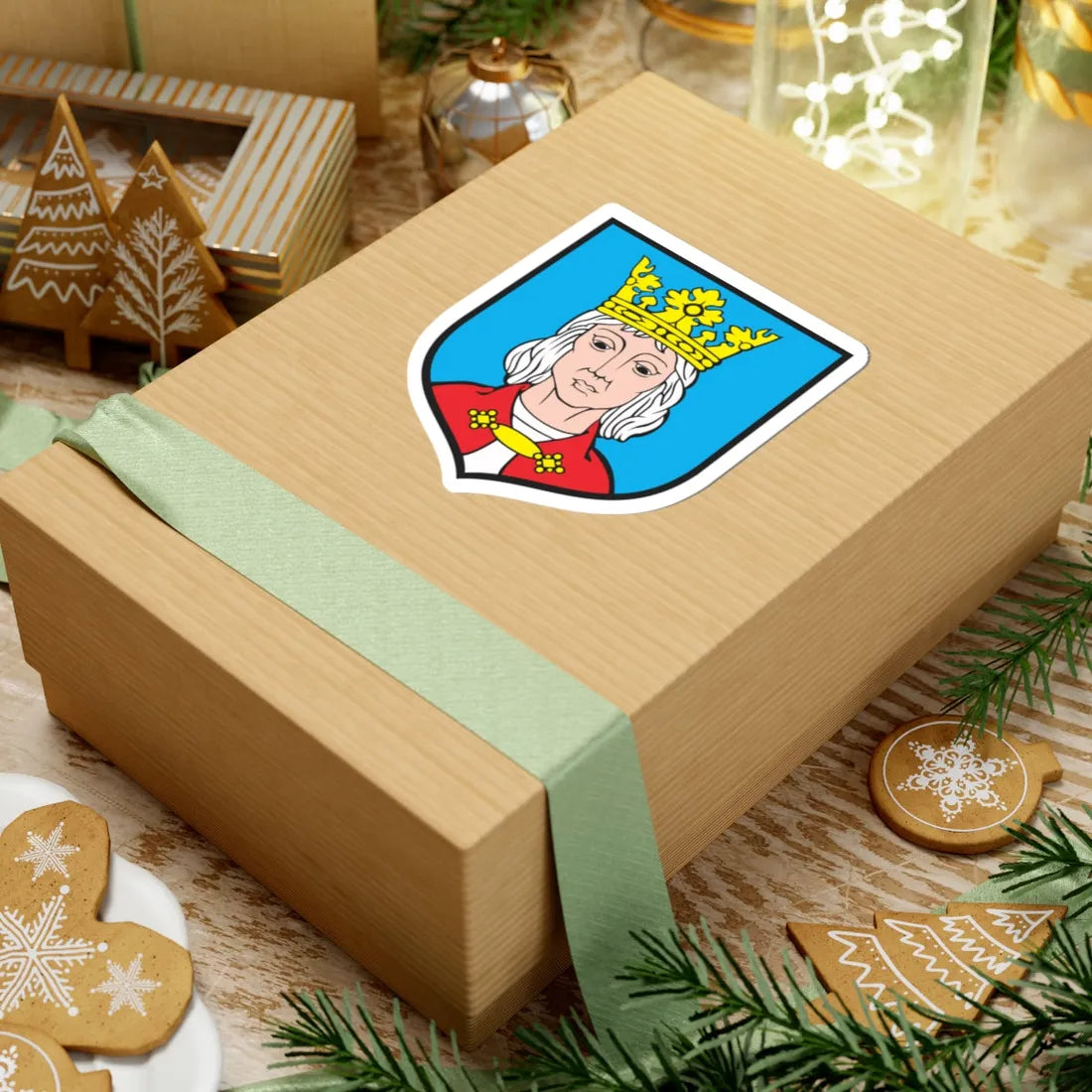 POL Chojna COA (Poland) (Coat of Arms) STICKER Vinyl Kiss-Cut Decal - The Sticker Space