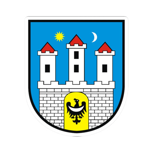 POL Chojnów COA (Poland) (Coat of Arms) STICKER Vinyl Kiss-Cut Decal 2 Inch White - The Sticker Space