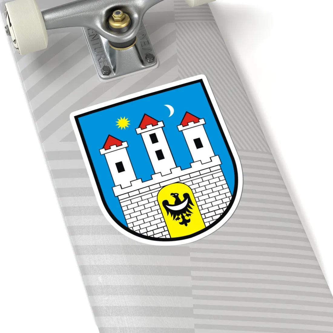 POL Chojnów COA (Poland) (Coat of Arms) STICKER Vinyl Kiss-Cut Decal - The Sticker Space