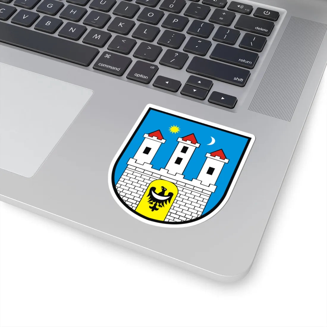 POL Chojnów COA (Poland) (Coat of Arms) STICKER Vinyl Kiss-Cut Decal - The Sticker Space