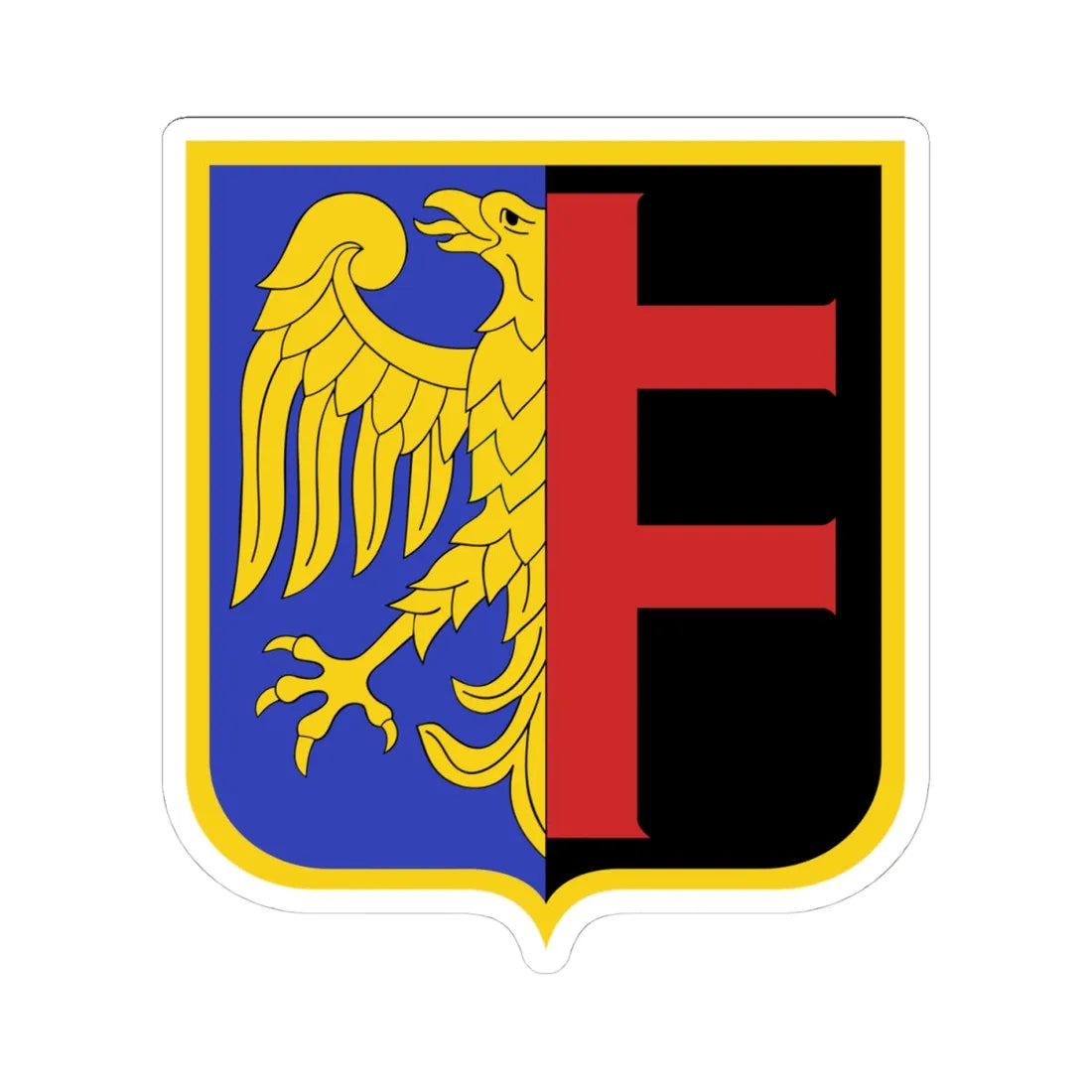 POL Chorzów COA (Poland) (Coat of Arms) STICKER Vinyl Kiss-Cut Decal 4 Inch White - The Sticker Space