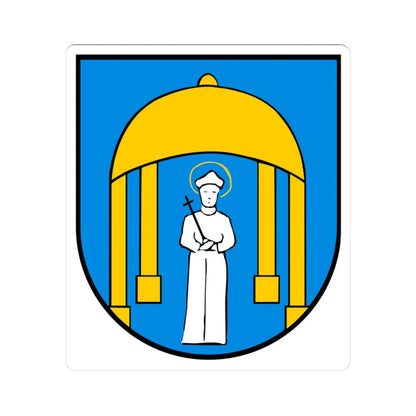 POL Chropaczów COA (Poland) (Coat of Arms) STICKER Vinyl Kiss-Cut Decal 3 Inch White - The Sticker Space