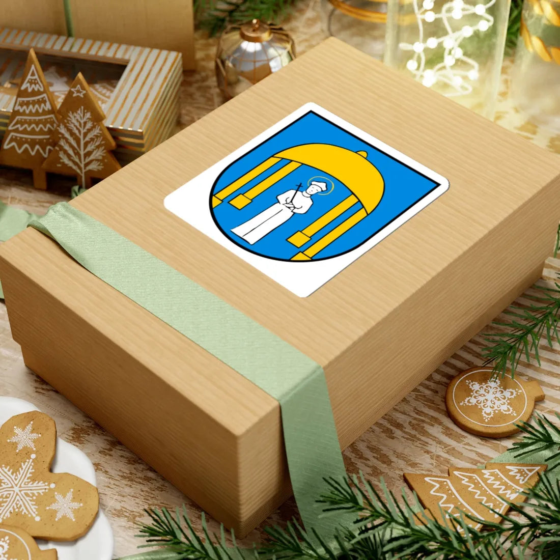 POL Chropaczów COA (Poland) (Coat of Arms) STICKER Vinyl Kiss-Cut Decal - The Sticker Space