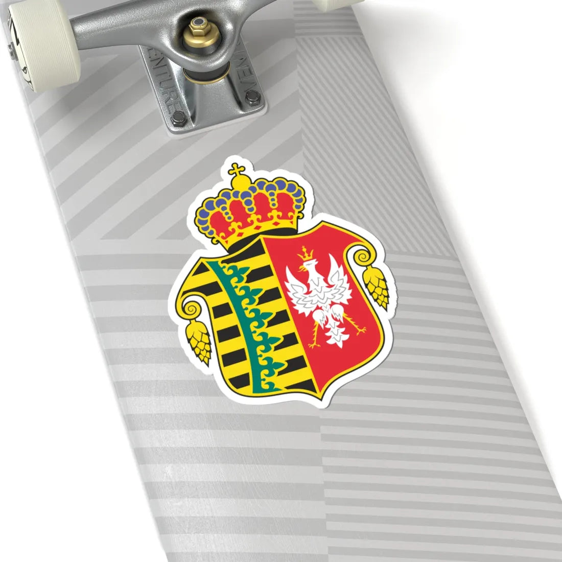 POL Chrzanów COA (Poland) (Coat of Arms) STICKER Vinyl Kiss-Cut Decal - The Sticker Space