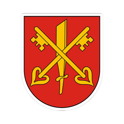 POL Chwaliszewo COA (Poland) (Coat of Arms) STICKER Vinyl Kiss-Cut Decal 4 Inch White - The Sticker Space