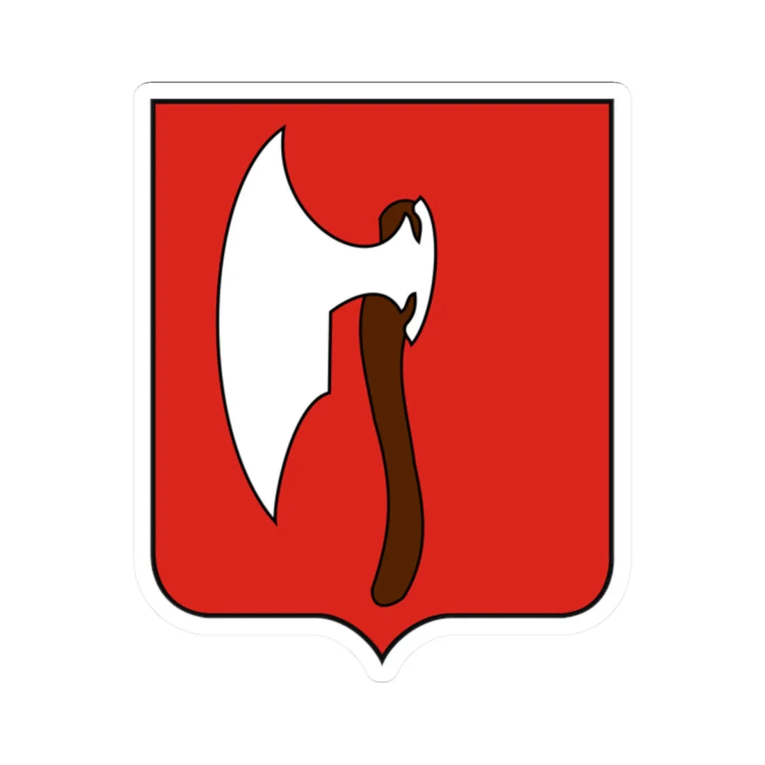 POL Chyrów COA (Ukraine) (Coat of Arms) STICKER Vinyl Kiss-Cut Decal 2 Inch White - The Sticker Space