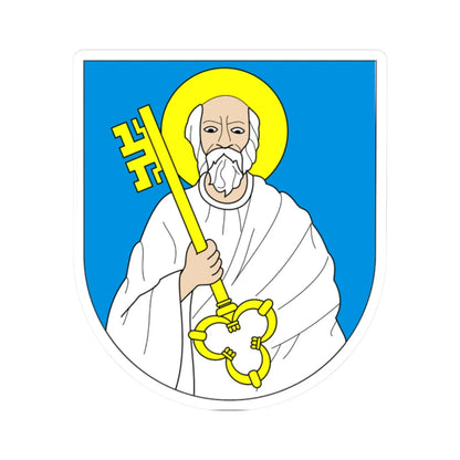 POL Ciechanów COA (Poland) (Coat of Arms) STICKER Vinyl Kiss-Cut Decal 2 Inch White - The Sticker Space