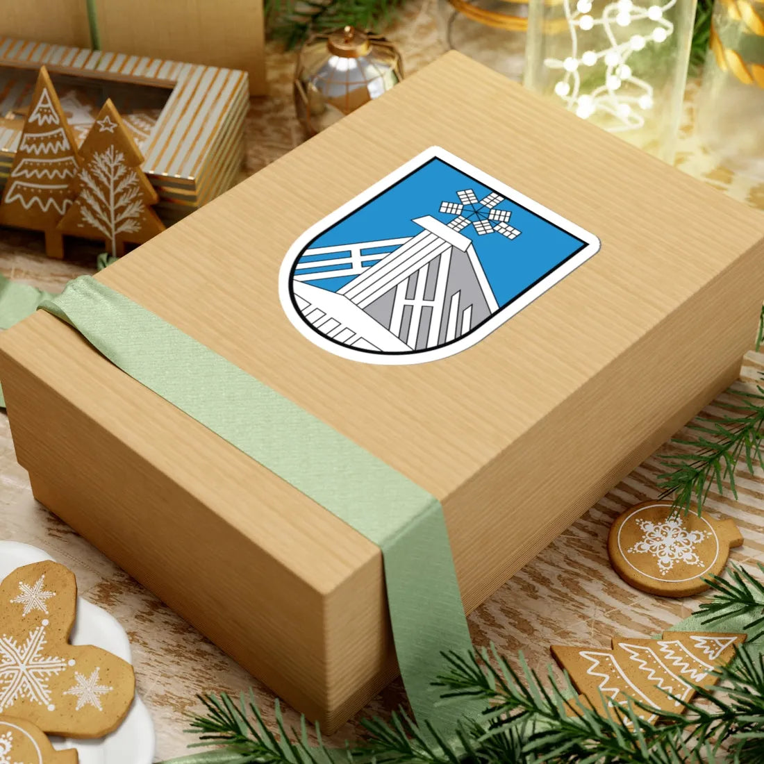 POL Ciechocinek COA 2003-2017 (Poland) (Coat of Arms) STICKER Vinyl Kiss-Cut Decal - The Sticker Space