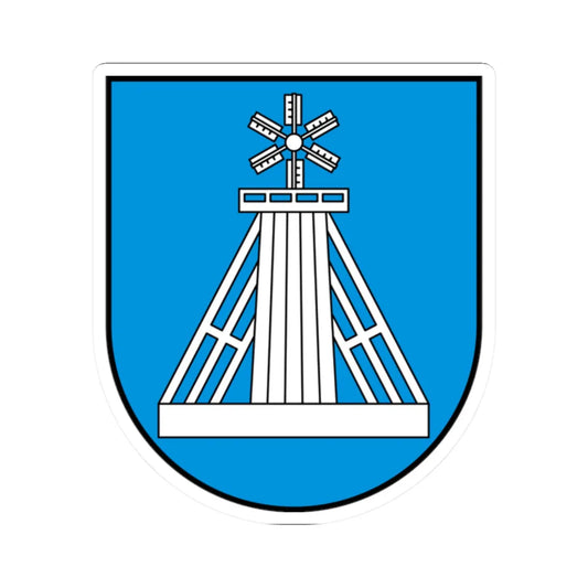 POL Ciechocinek COA (Poland) (Coat of Arms) STICKER Vinyl Kiss-Cut Decal 2 Inch White - The Sticker Space