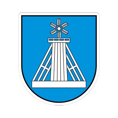 POL Ciechocinek COA (Poland) (Coat of Arms) STICKER Vinyl Kiss-Cut Decal 4 Inch White - The Sticker Space