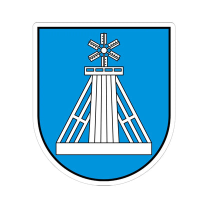 POL Ciechocinek COA (Poland) (Coat of Arms) STICKER Vinyl Kiss-Cut Decal 6 Inch White - The Sticker Space